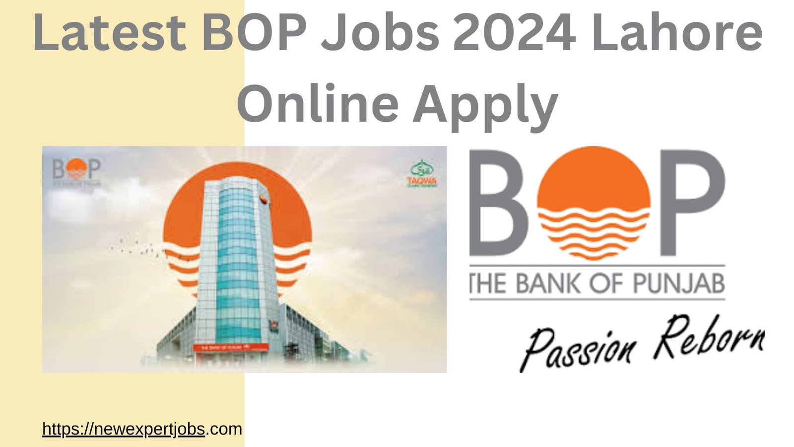 Latest BOP Jobs 2024 Lahore Online Apply