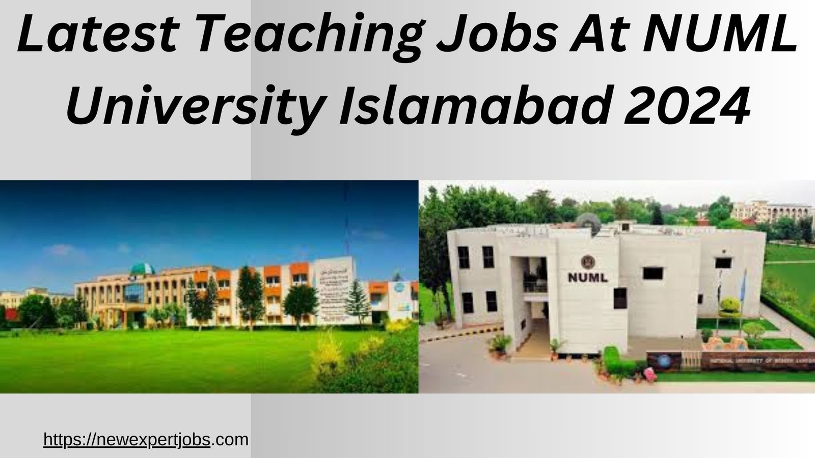 Latest Teaching Jobs At NUML University Islamabad 2024