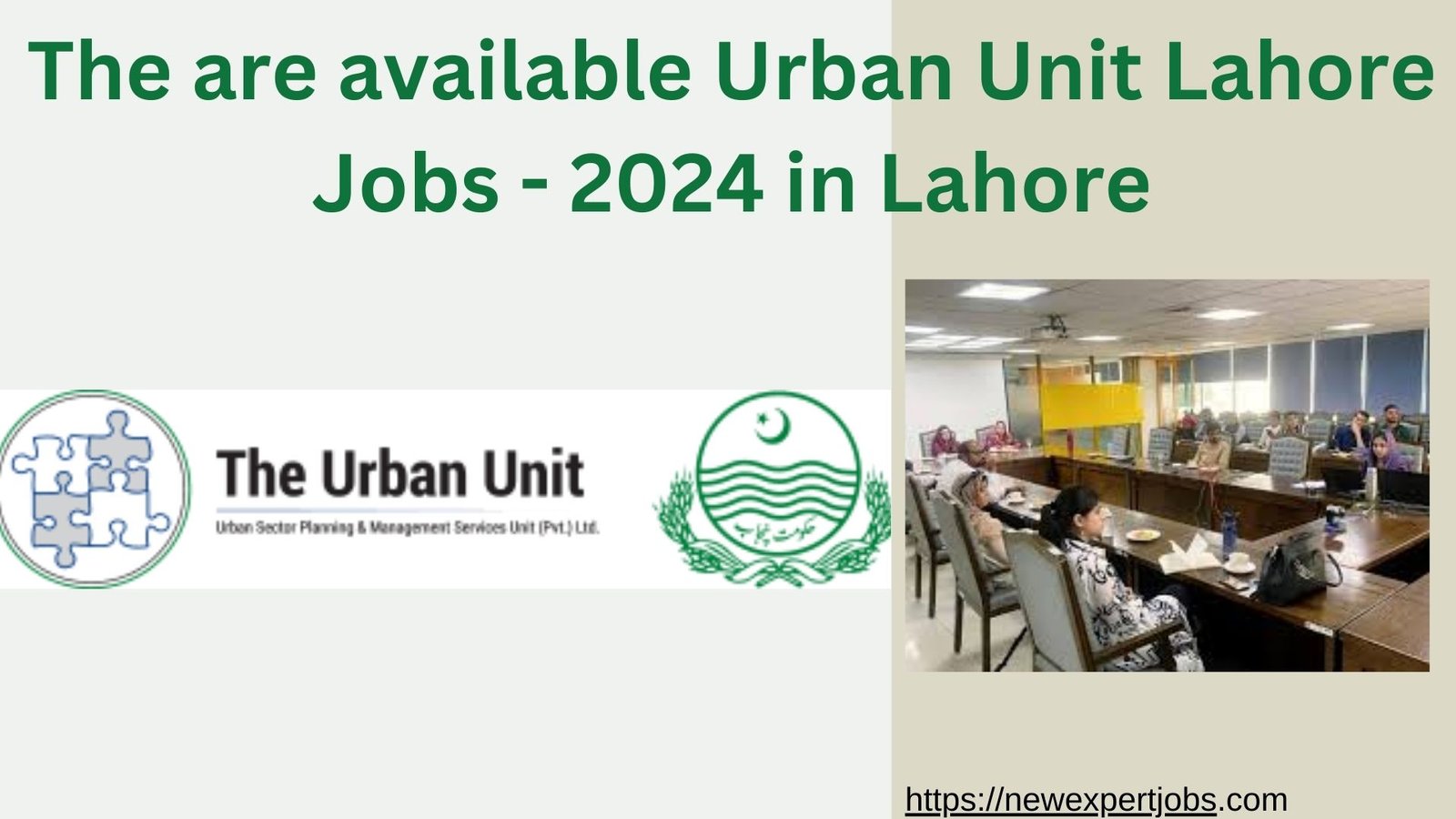 Urban Unit Lahore Jobs 2024