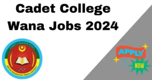 Cadet College Wana Jobs 2024