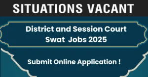 District and Session Court Swat Jobs 2025